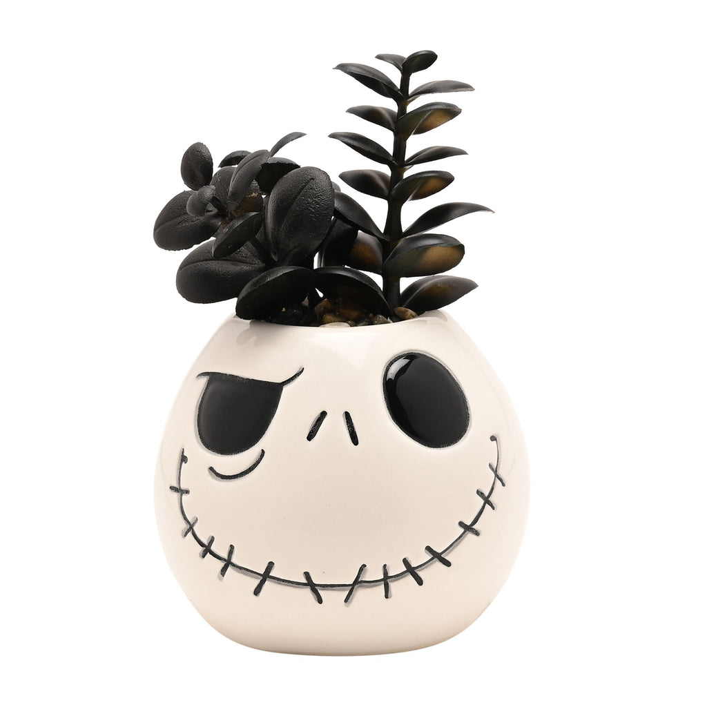 Disney Nightmare Before Christmas Planter with Faux Plant - Jack – product view 2