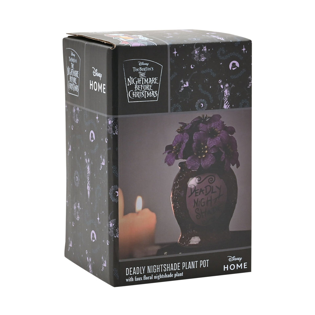 Disney Nightmare Before Christmas Planter with Faux Plant - Deadly Nightshade – product view 6
