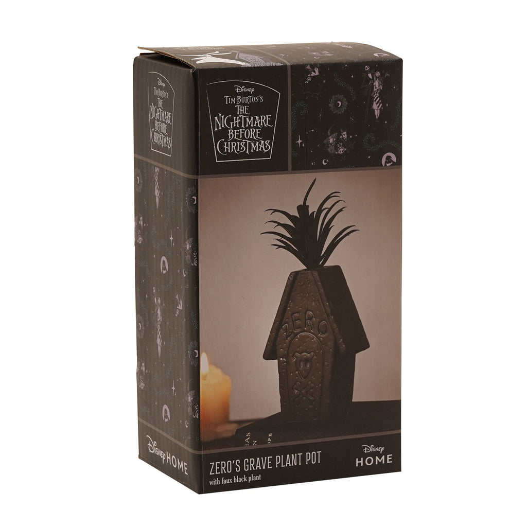 Disney Nightmare Before Christmas Planter with Faux Plant - Zero Coffin