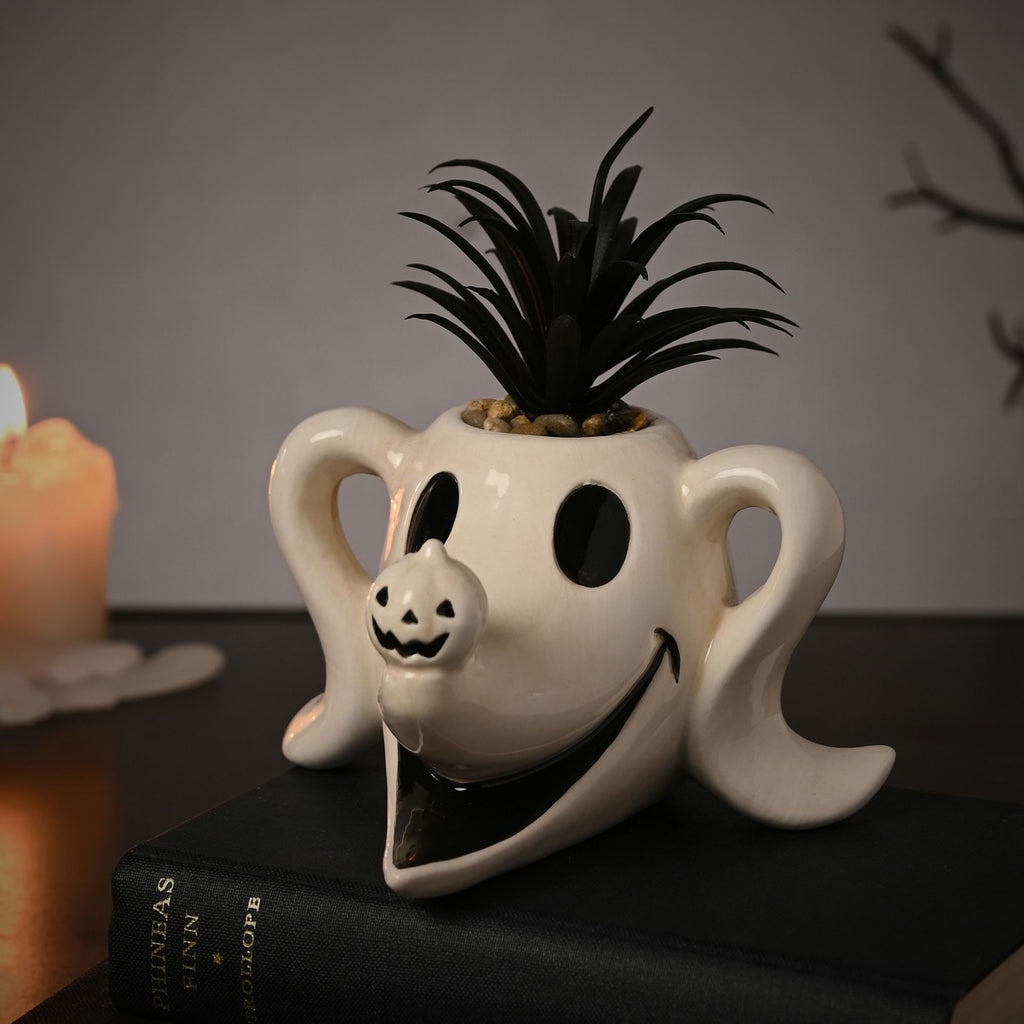 Disney Nightmare Before Christmas Planter with Faux Plant - Zero – product view 1