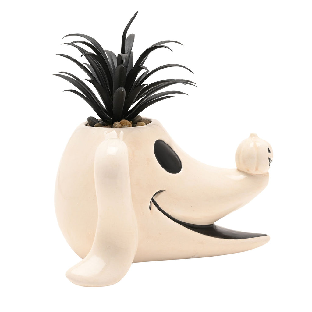 Disney Nightmare Before Christmas Planter with Faux Plant - Zero – product view 4
