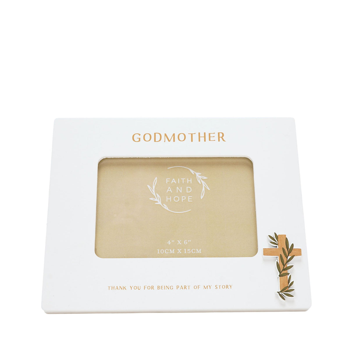 Faith & Hope Photo Frame 6'' x 4'' - Godmother - image 3