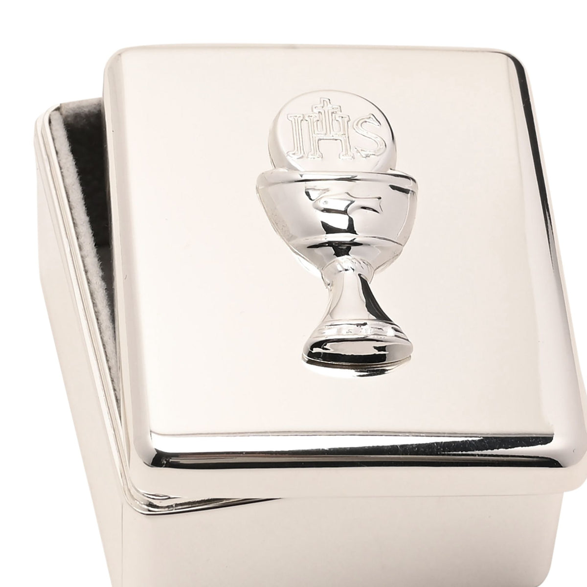 Faith & Hope Communion Keepsake Box Silver Chalice - image 4