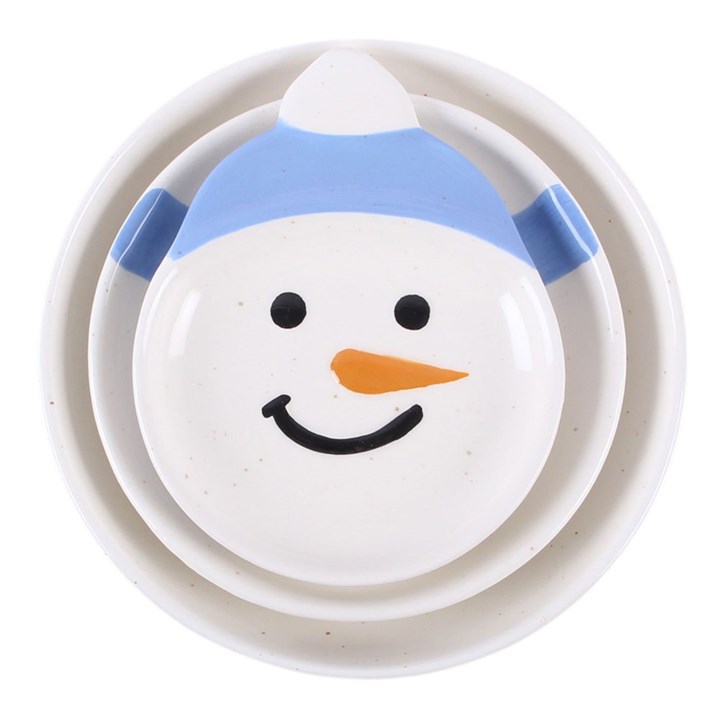 Set of 3 Winter Snowmen Stacking Bowls - product image 3