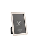 Elegance Silverplated White Epoxy Beaded Photo Frame 4" x 6"