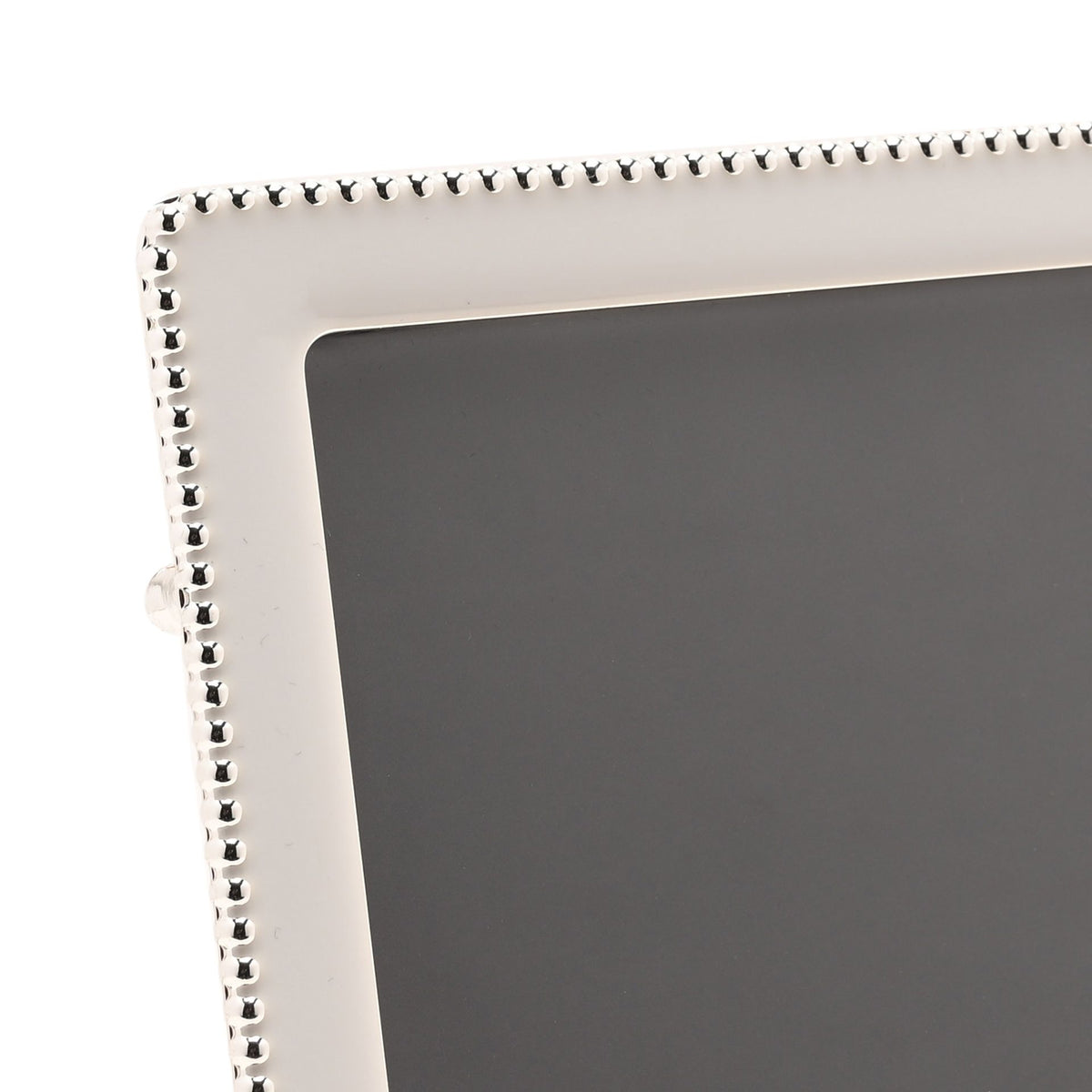 Elegance Silverplated White Epoxy Beaded Photo Frame 4" x 6" - image 3