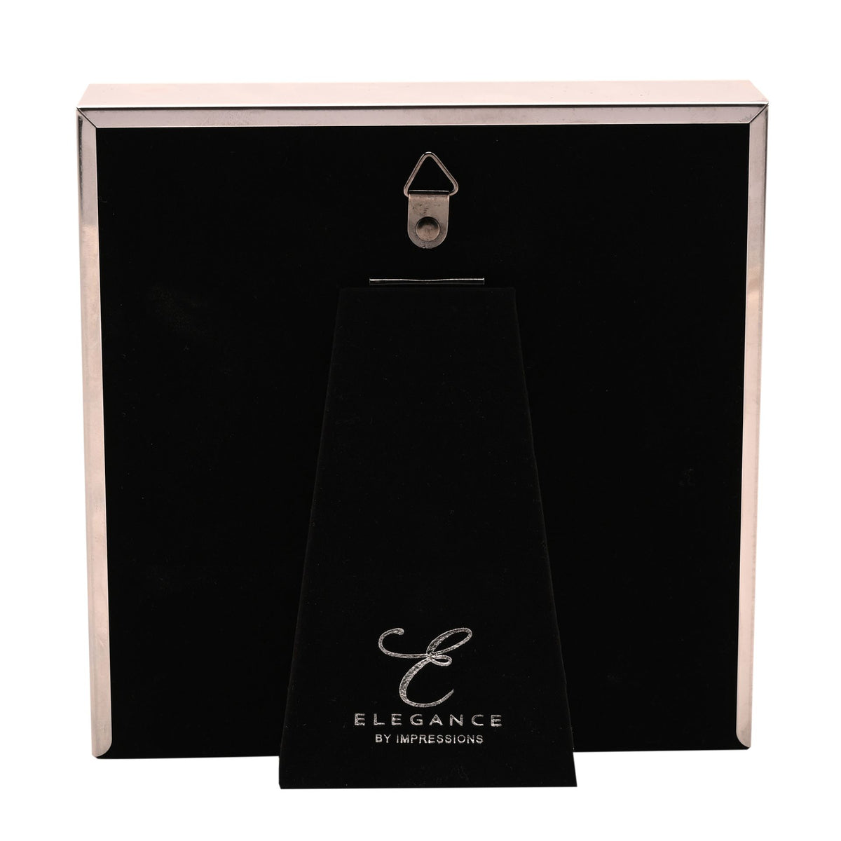 Elegance White Mount Photo Frame 4" x 4" Silver - image 3