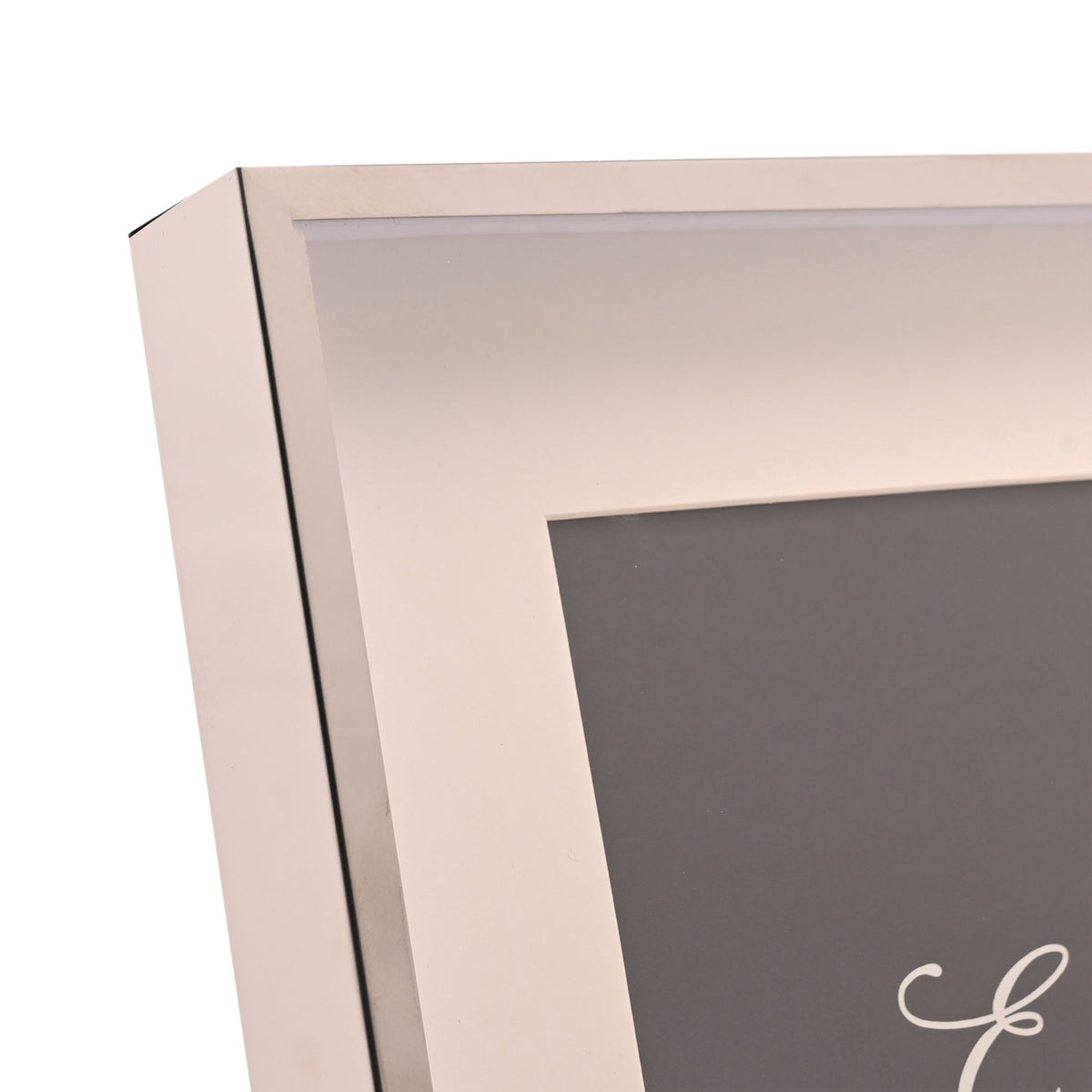 Elegance White Mount Photo Frame 4" x 4" Silver - image 4