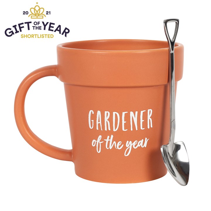 Gardener of the Year Pot Mug and Shovel Spoon - product image 2