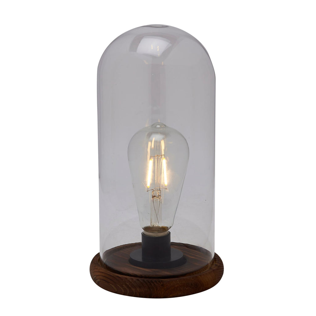 Hestia LED Light Up Glass Dome with Bulb  - Large