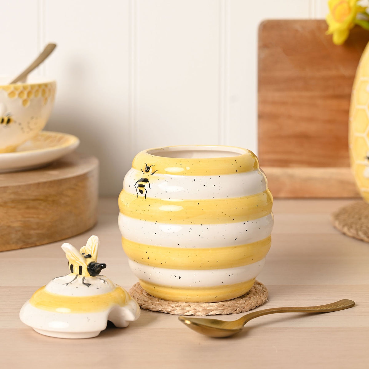 Hestia Bee Hive Honey Pot - image 3