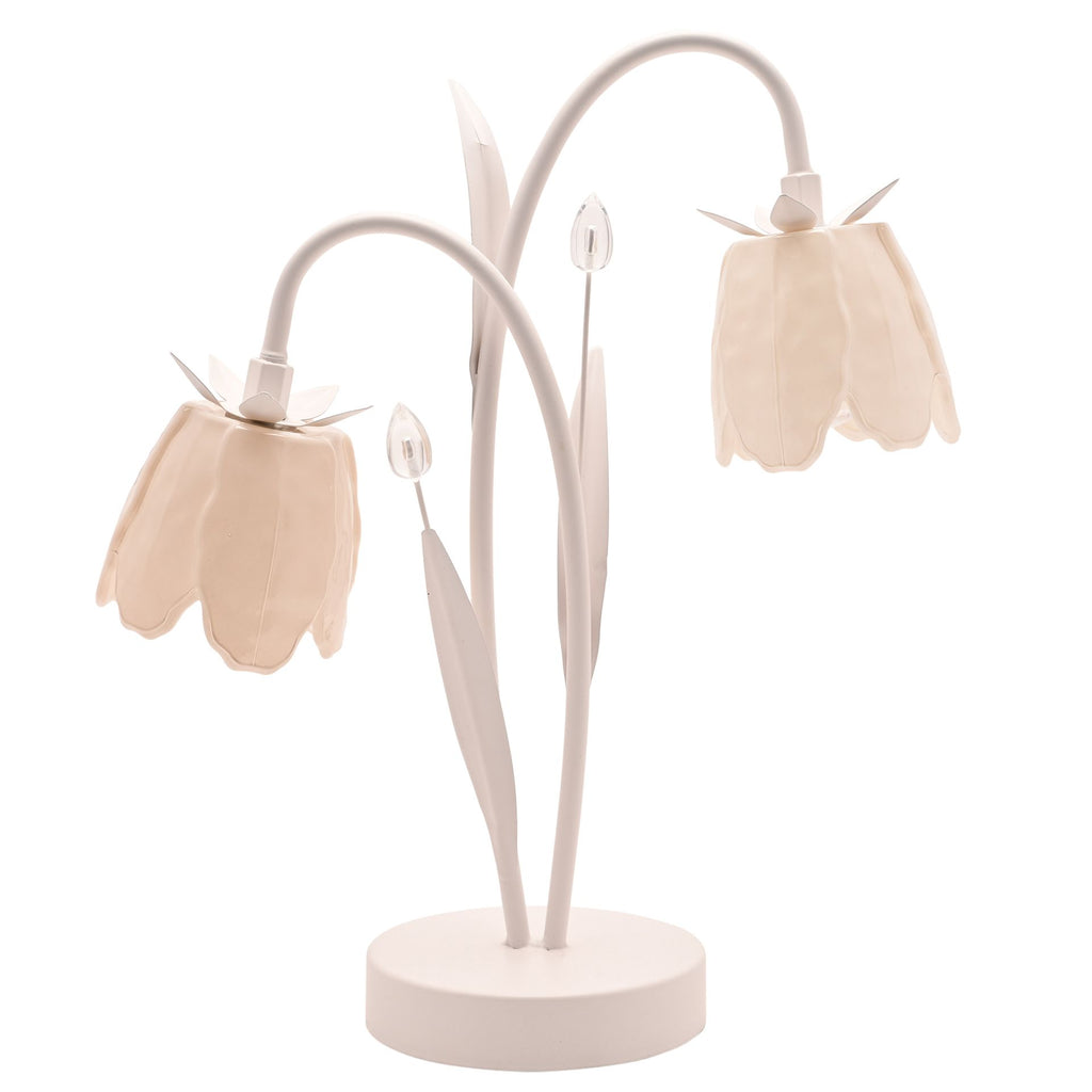 Hestia Floral 2 Stem LED Table Lamp - Cream - image 6