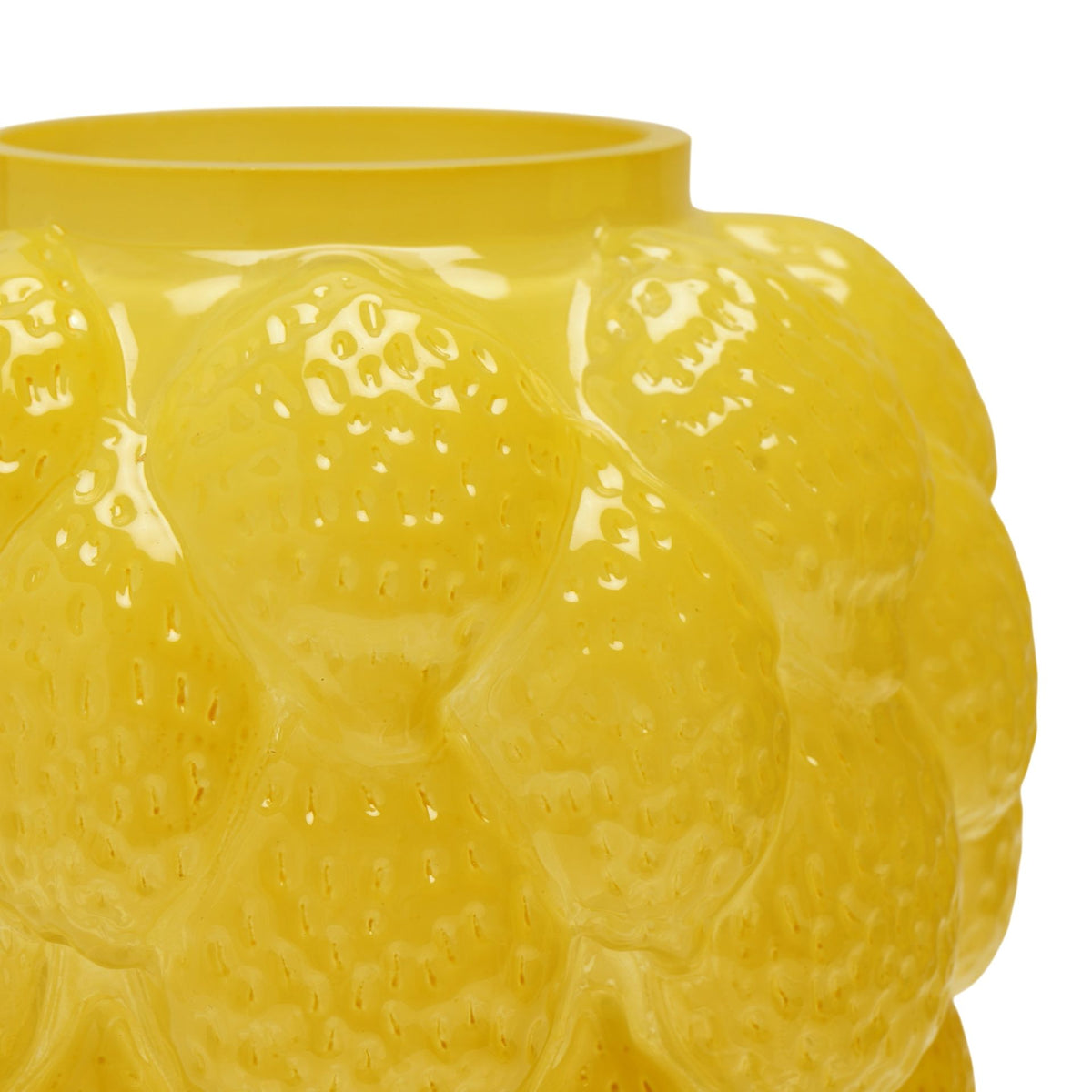 Hestia Lemon Bunched Shaped Glass Bud Vase - image 3