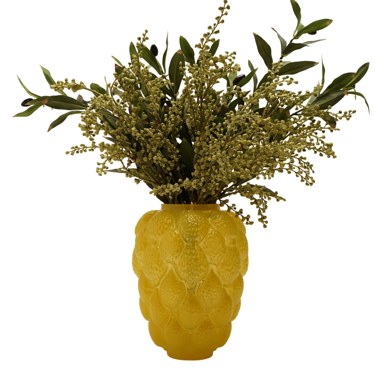 Hestia Lemon Bunched Shaped Glass Bud Vase - image 4