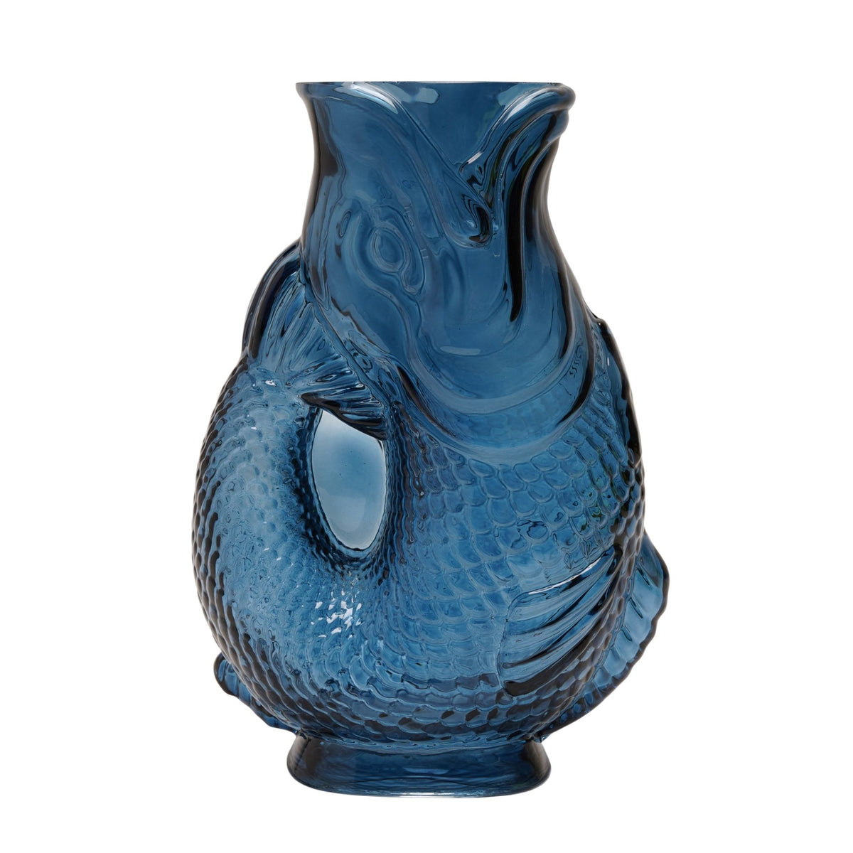 Hestia Blue Fish Shaped Glass Vase - image 3