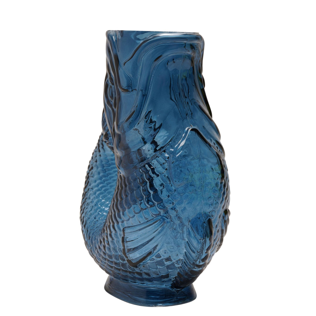 Hestia Blue Fish Shaped Glass Vase - image 4