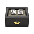 Harvey Makin Brushed 'If Found' 'Return To Pub' Cufflinks