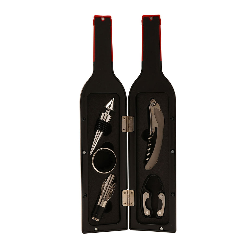 Harvey Makin Bar Set Large Wine Bottle Shape Corkscrew Set