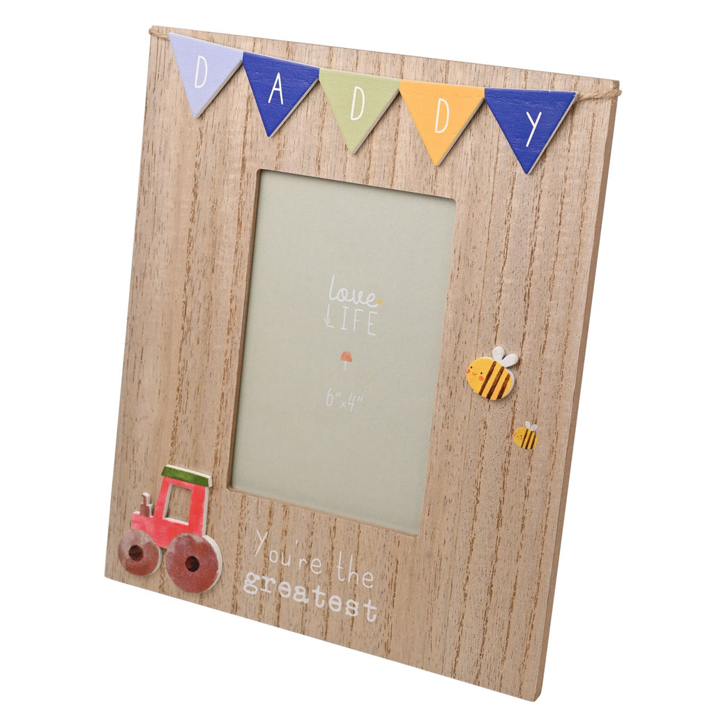 Love Life 4" x 6" Bunting Frame - Daddy