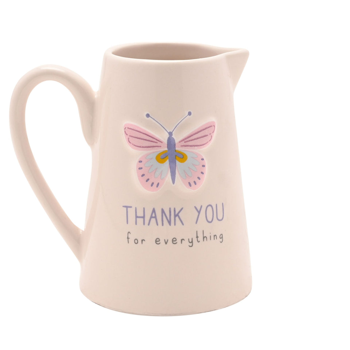 Love Life Embossed Jug  - Thank You