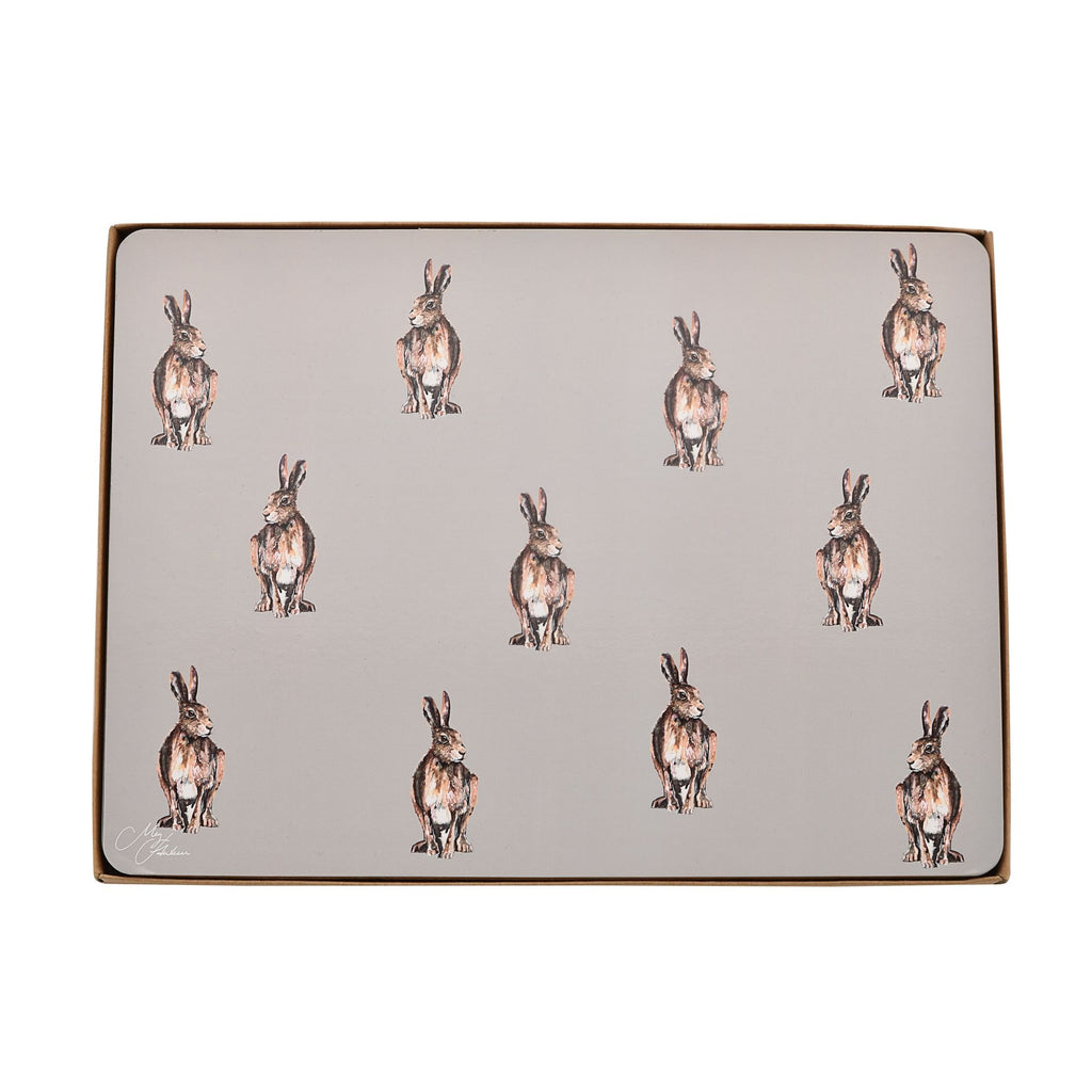 Meg Hawkins Set of 4 Placemats Hare