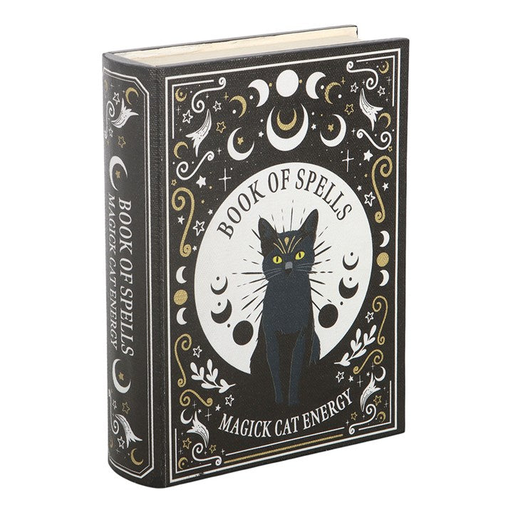 Black Cat Magick Book of Spells Shaped Storage Box - product image 2