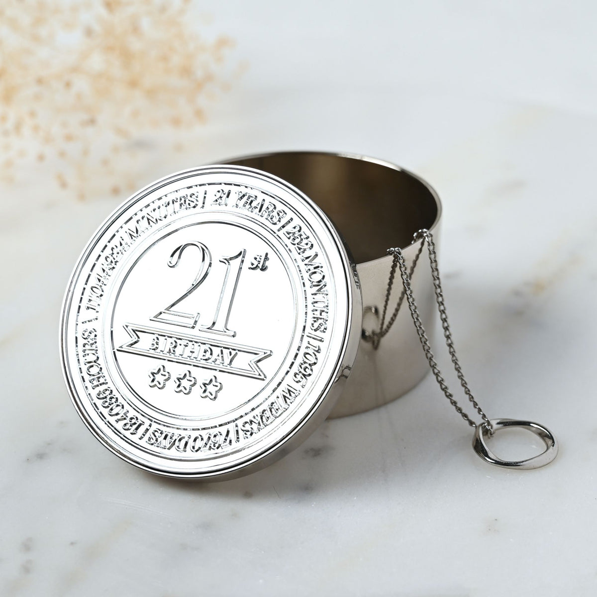 Milestones Round Trinket Box - 21