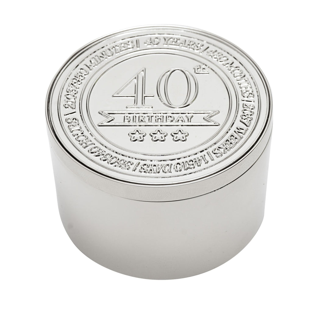 Milestones Round Trinket Box - 40