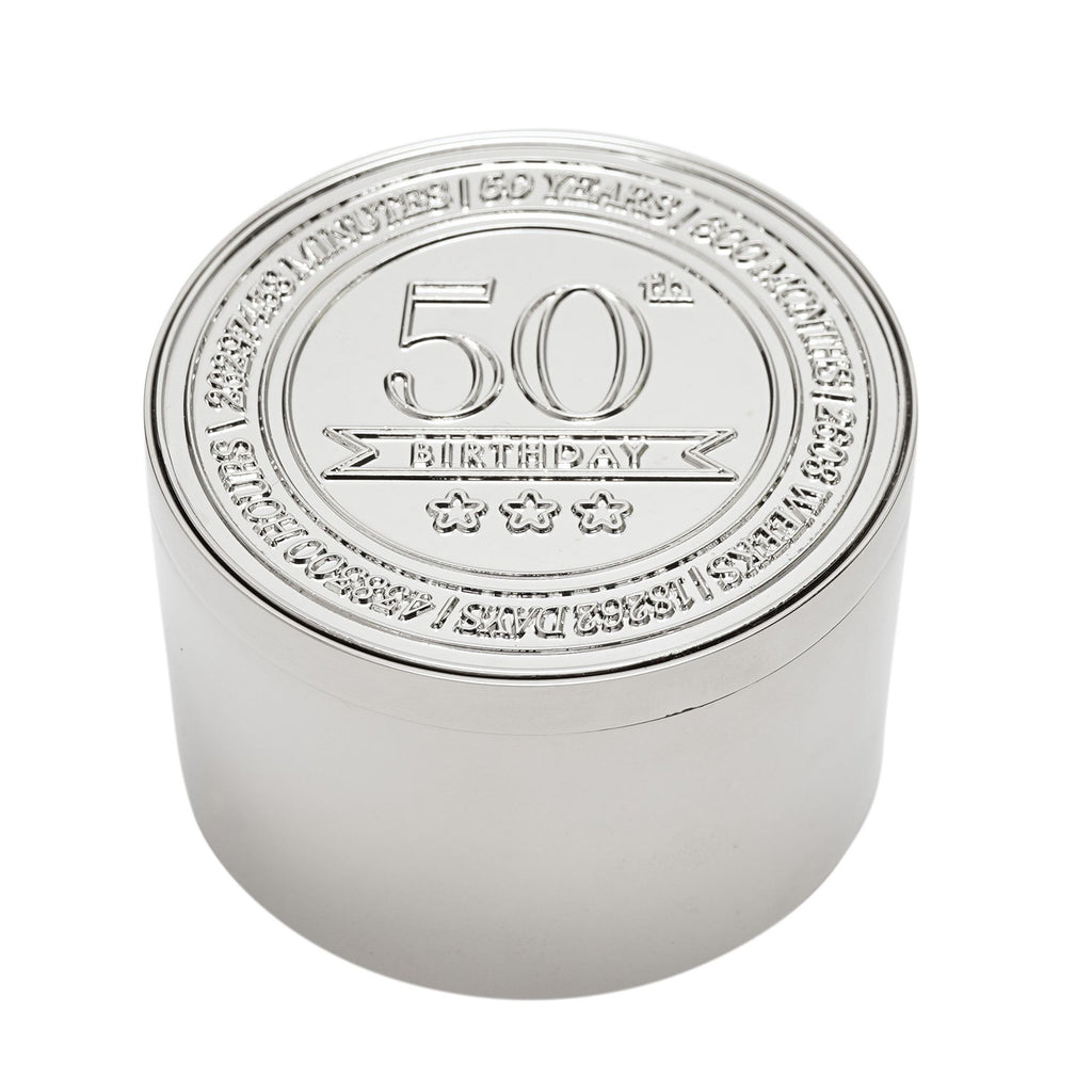 Milestones Round Trinket Box - 50