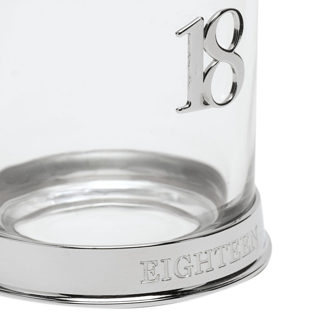 Milestones 3D Number Whisky Glass - 18