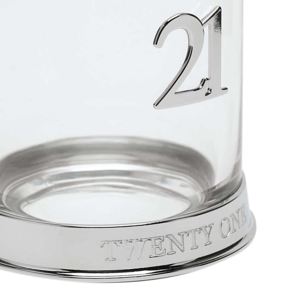 Milestones 3D Number Whisky Glass - 21