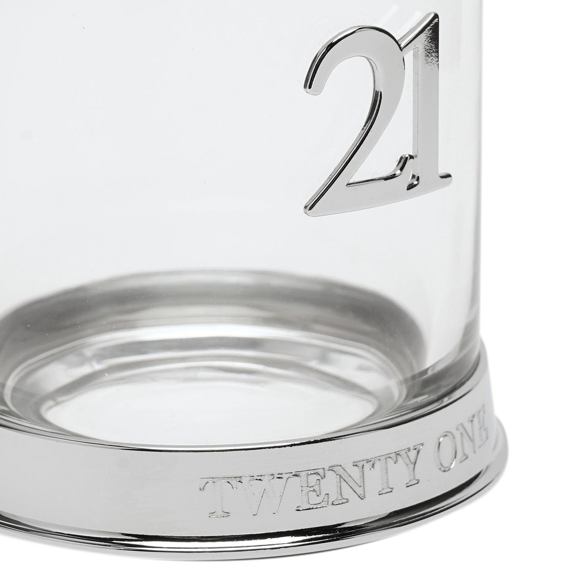 Milestones 3D Number Whisky Glass - 21