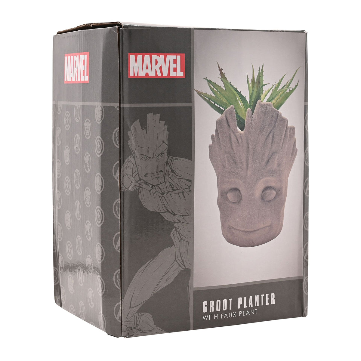 Marvel Groot Planter With Faux Plant – product view 5