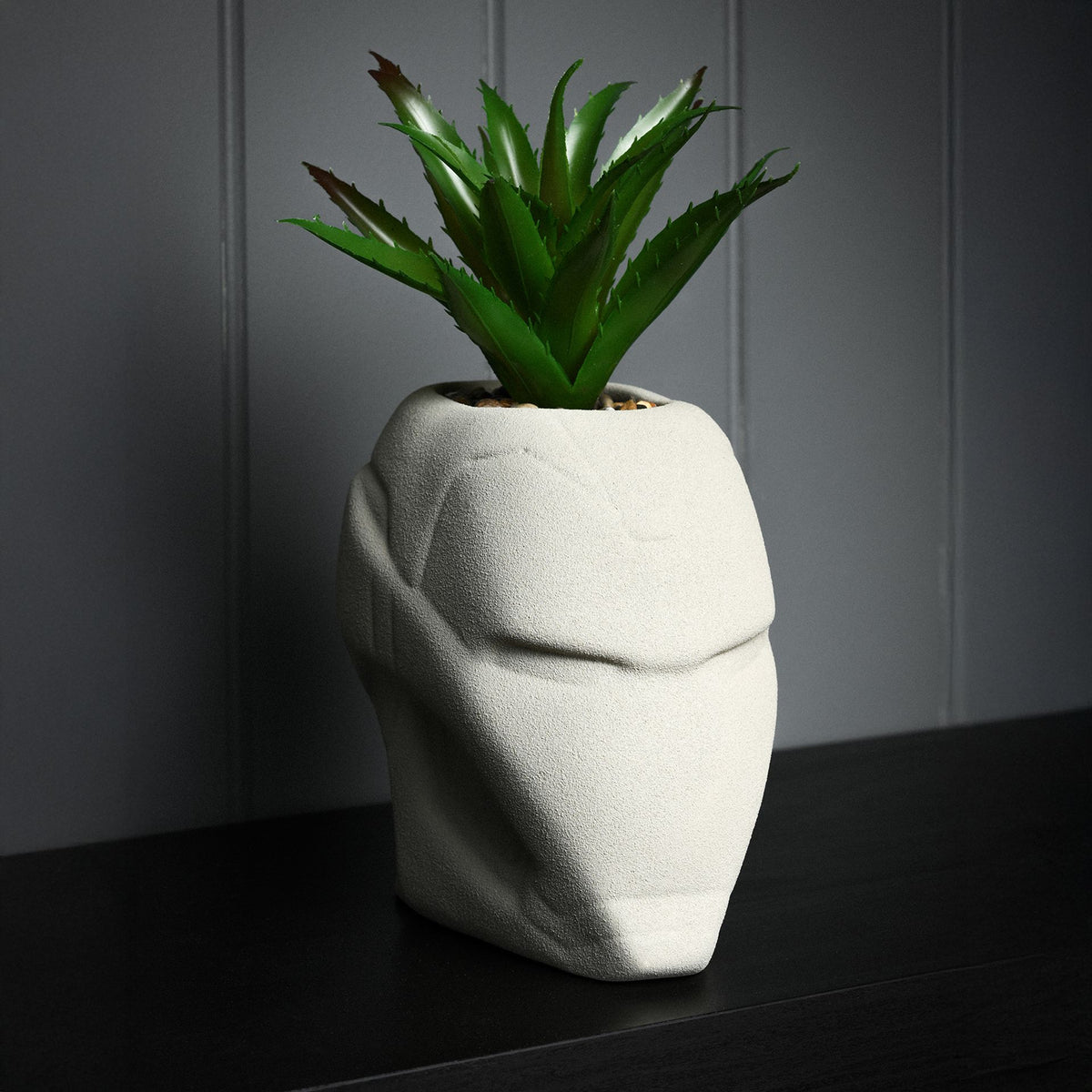 Marvel Iron Man Planter With Faux Plant – product view 1
