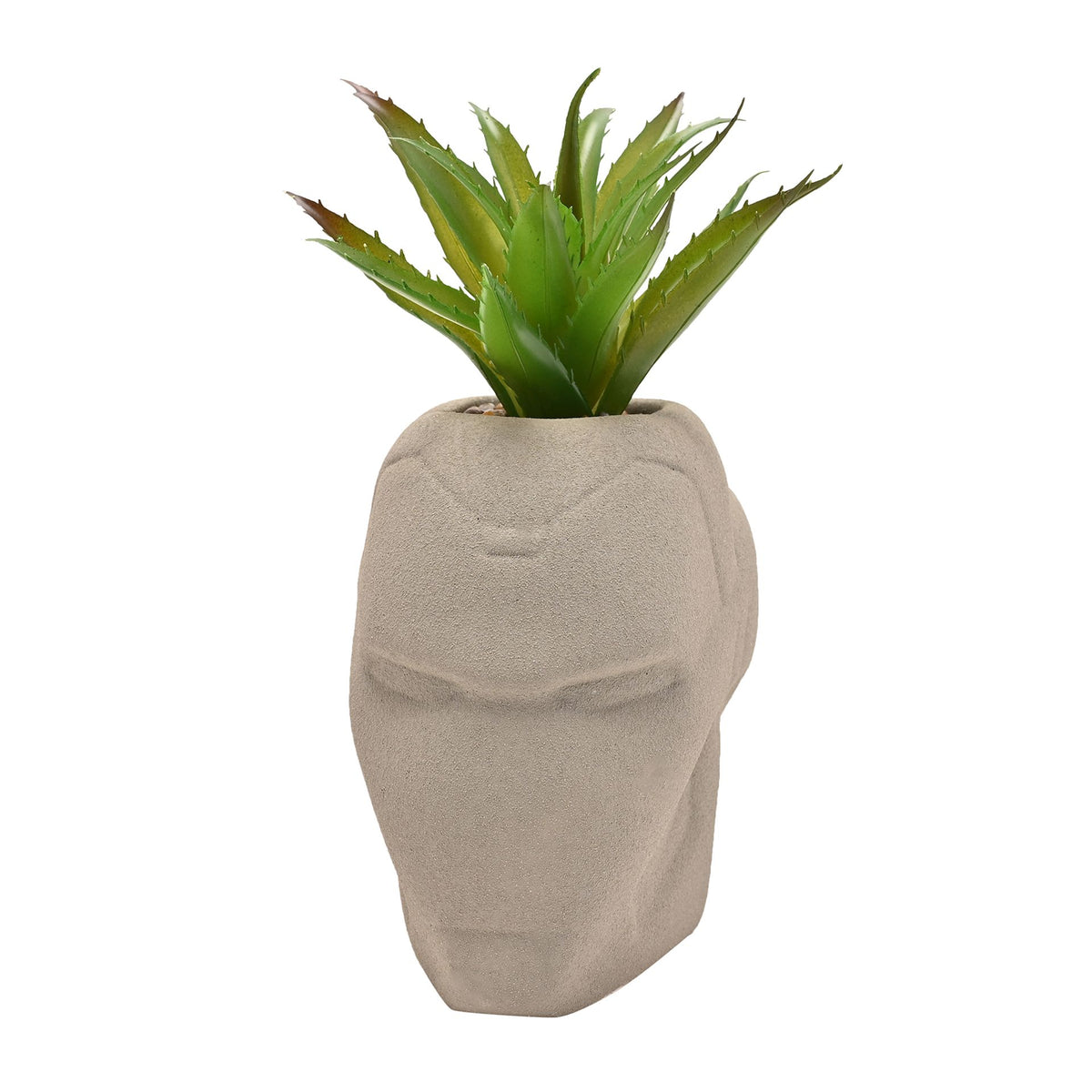 Marvel Iron Man Planter With Faux Plant – product view 2