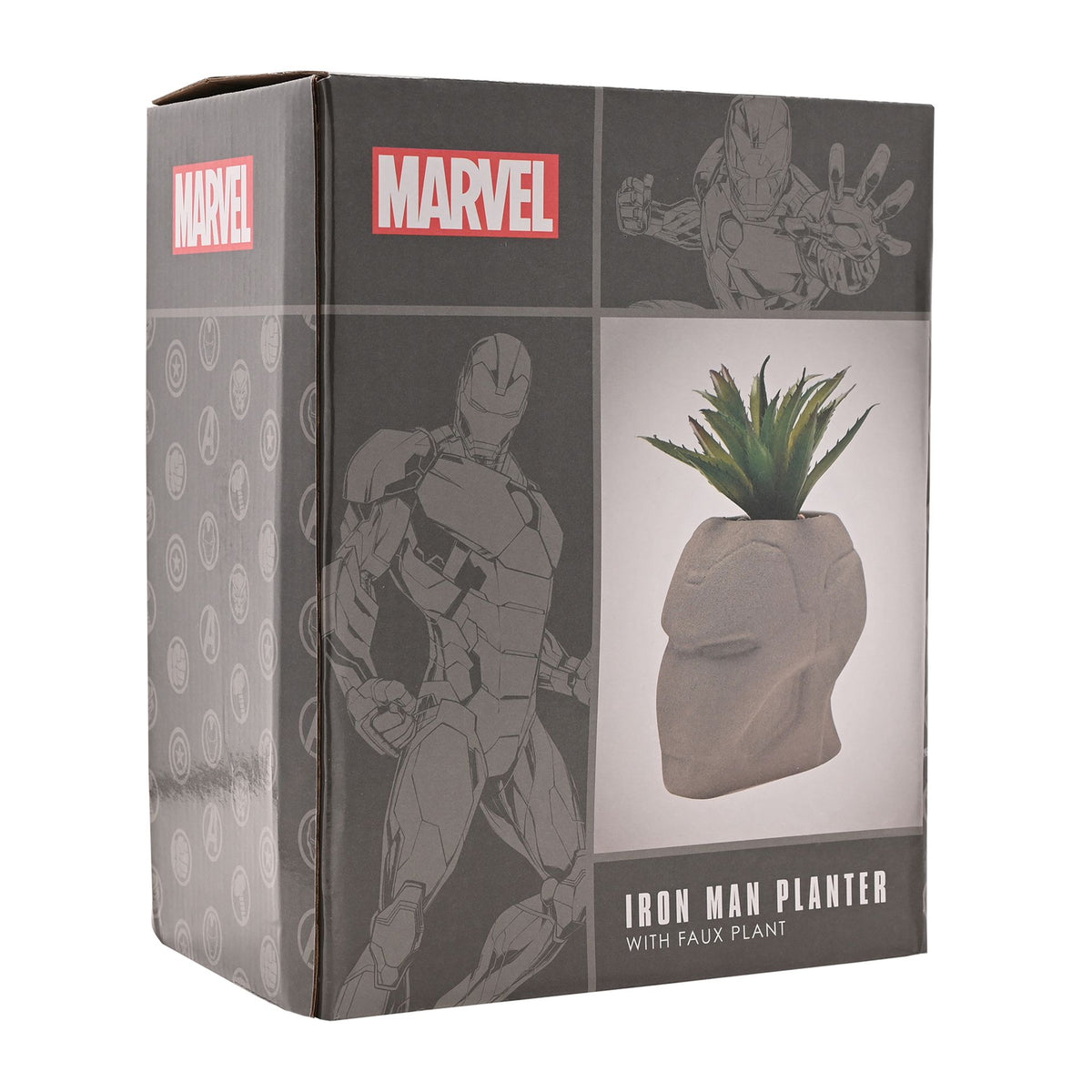 Marvel Iron Man Planter With Faux Plant – product view 5