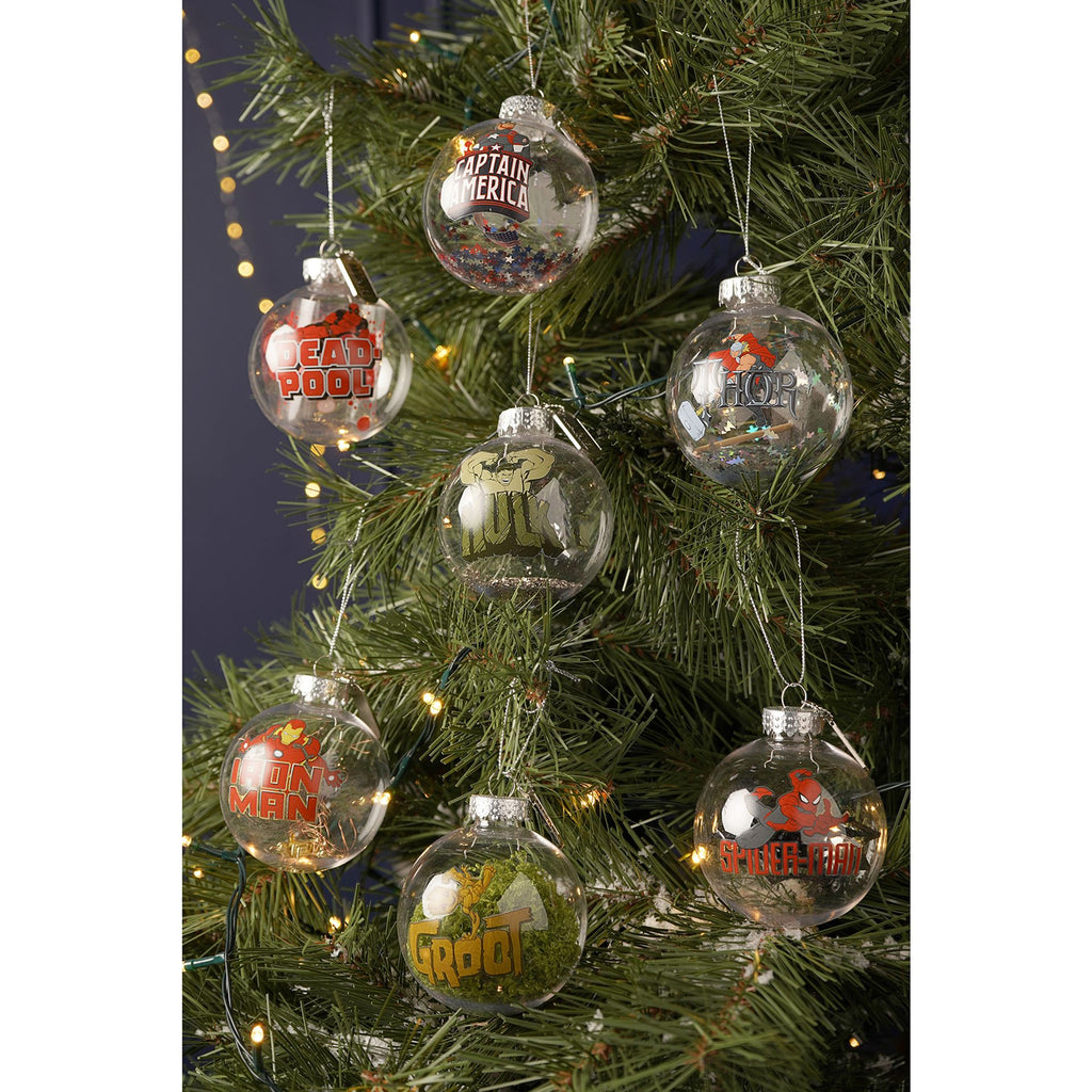 Marvel The Avengers Set of 7 Filled Baubles