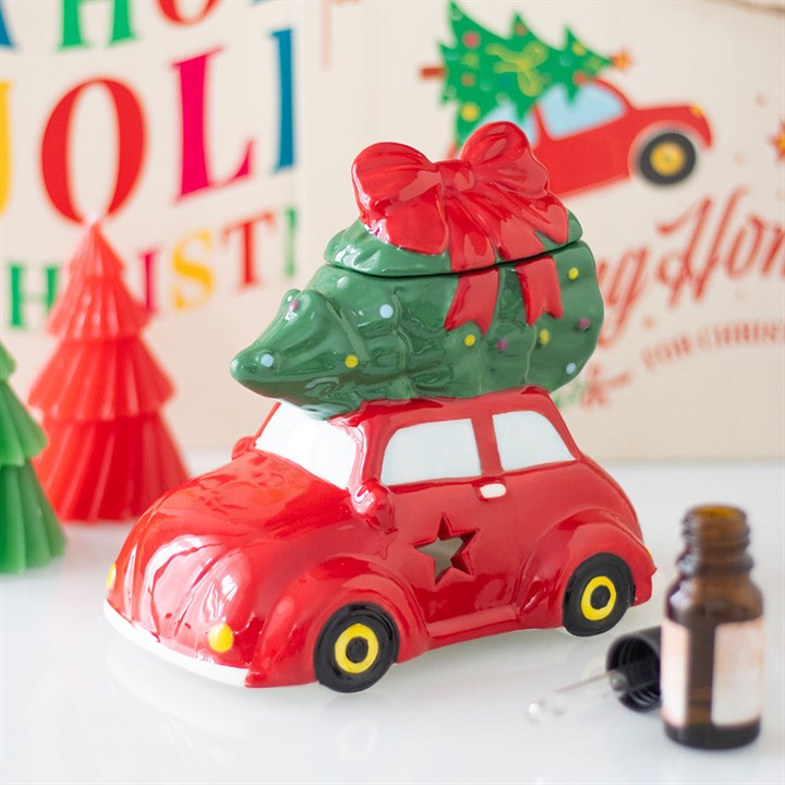 Nostalgic Car with Christmas Tree Ceramic Oil Burner and Wax Warmer - product image 2