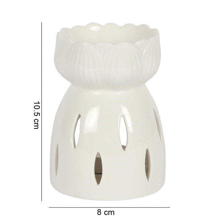 White Gloss Lotus Flower Oil Burner - product image 5
