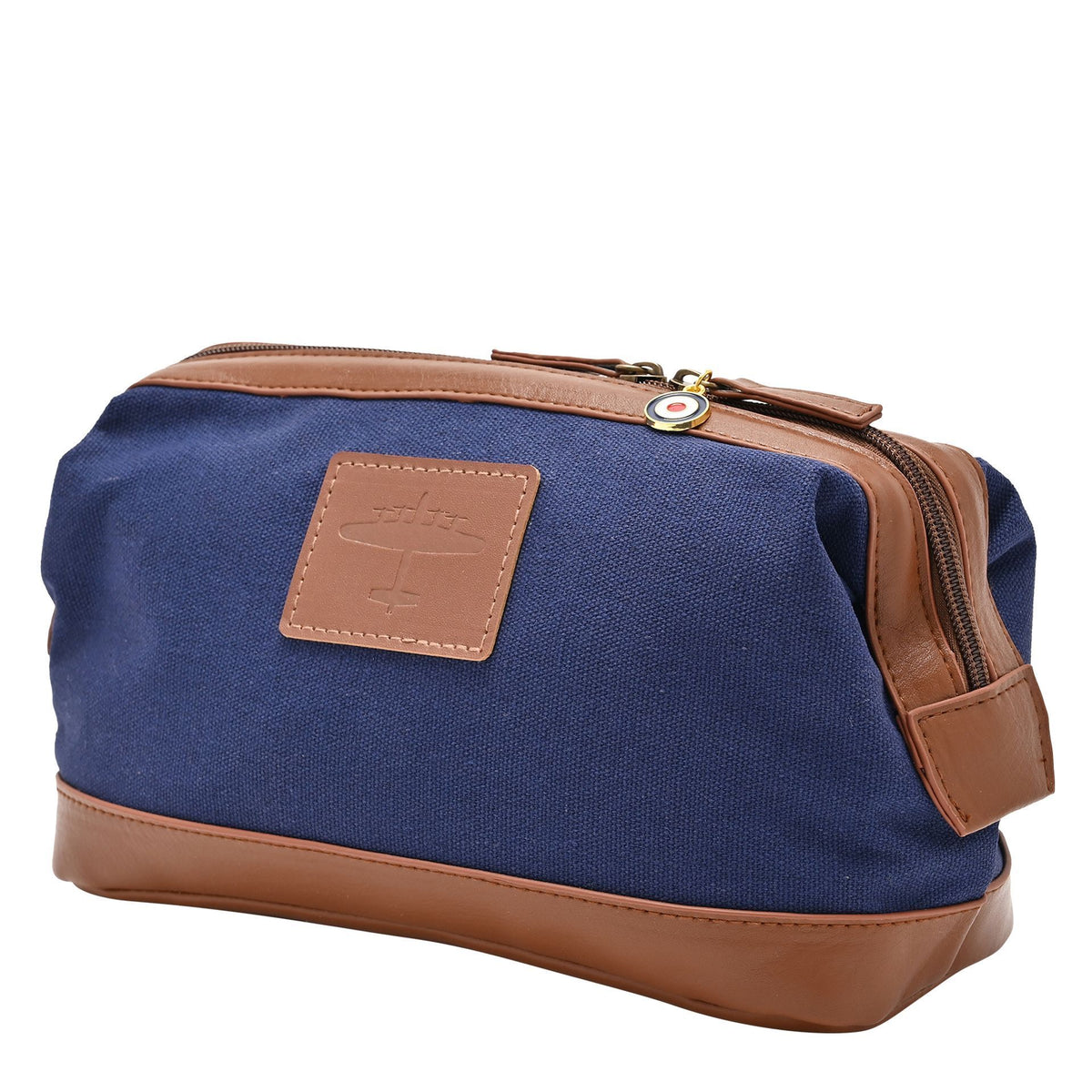 RAF Canvas & Faux Leather Washbag - Lancaster