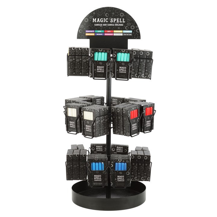 Set of 72 Magic Spell Candles on Tabletop Spinner Display - product image 2