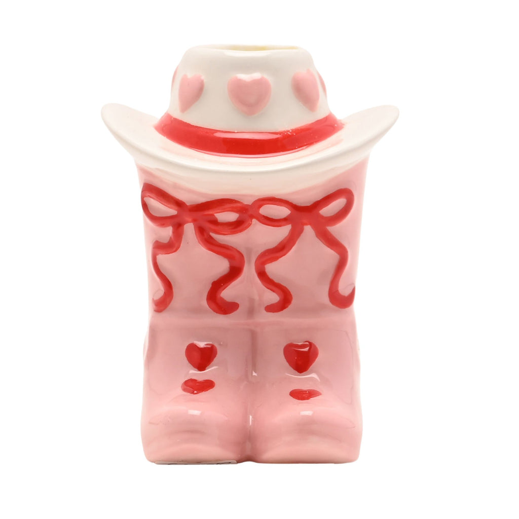 The Feel Good Club Cowboy Boot Taper Candle Holder