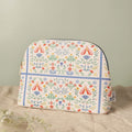 Sophia Lane Large Floral Make-Up Bag - Cream