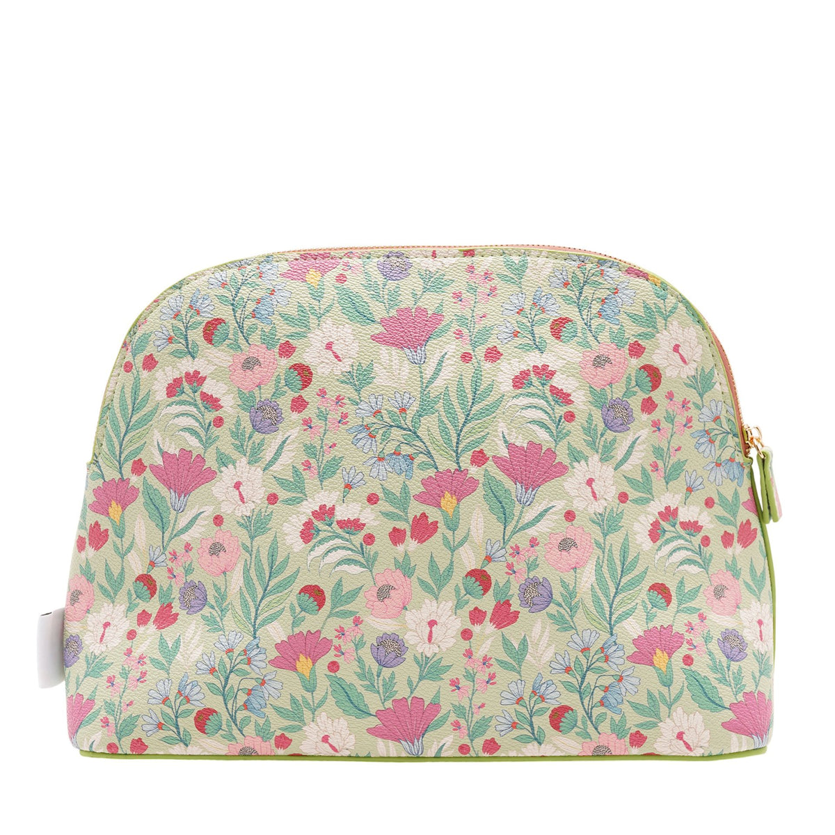 Sophia Lane Large Floral Make-Up Bag - Green