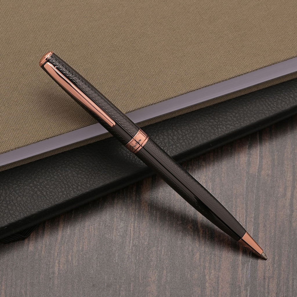 Stratton Ballpoint Pen - Black & Gold