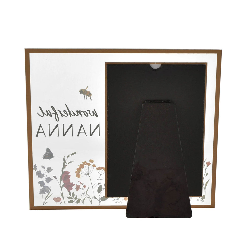 The Cottage Garden Glass Frame 4 x 6 "Nanna"