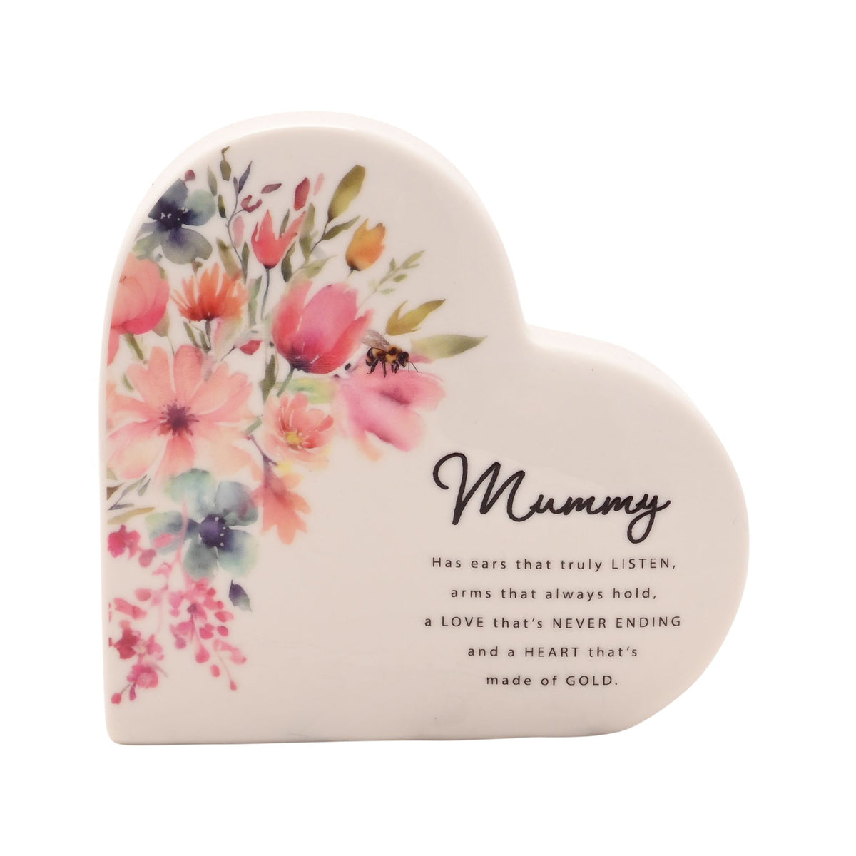 The Cottage Garden Ceramic Heart - Mummy