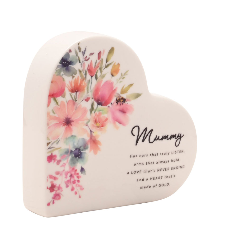 The Cottage Garden Ceramic Heart - Mummy