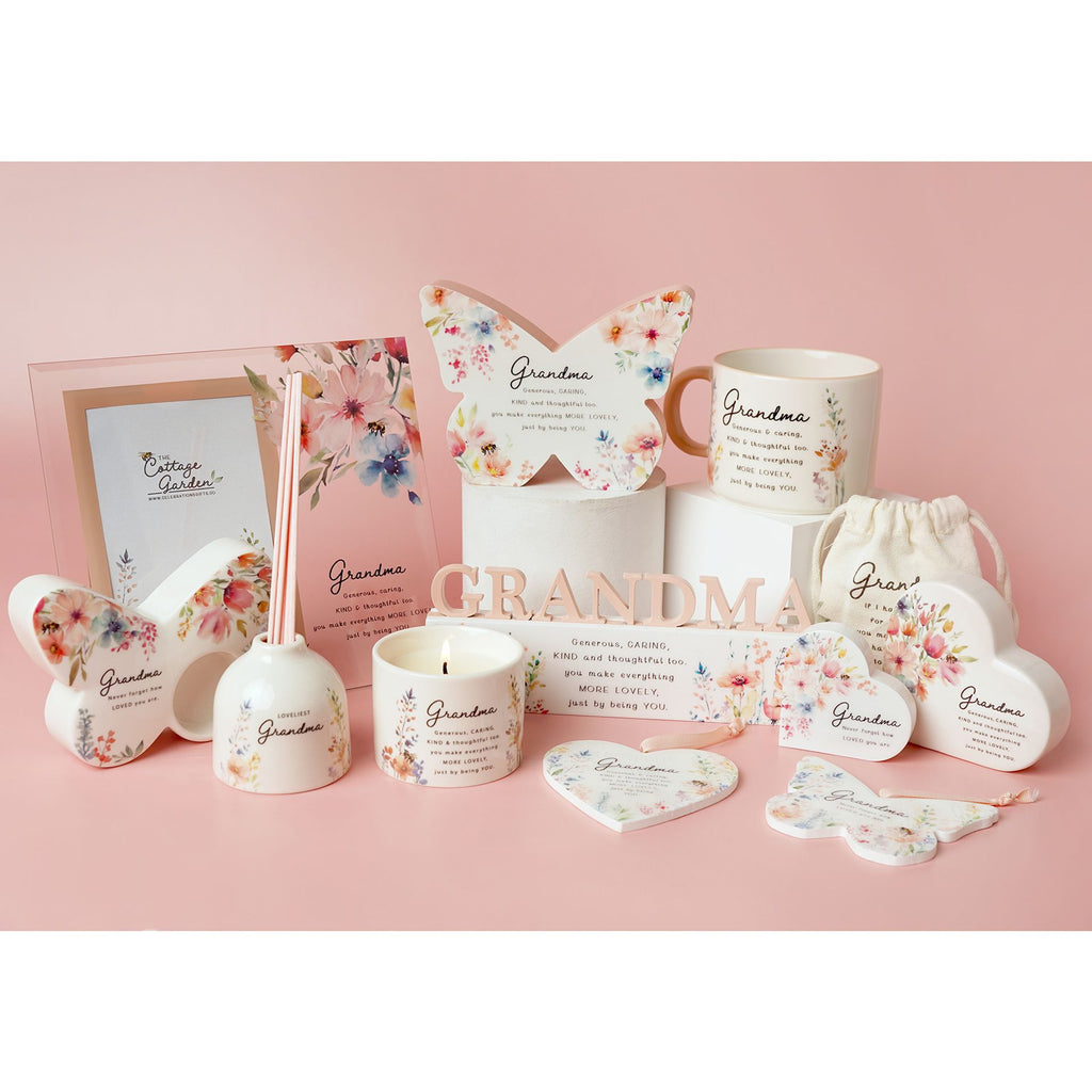 The Cottage Garden Ceramic Heart - Grandma