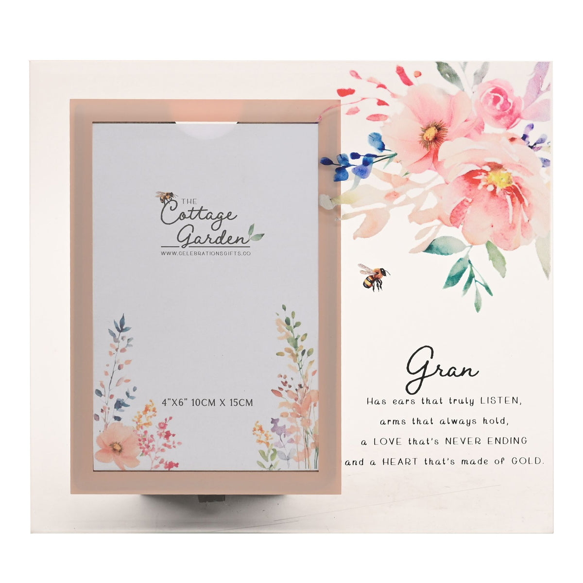 The Cottage Garden Glass Photo Frame - Gran